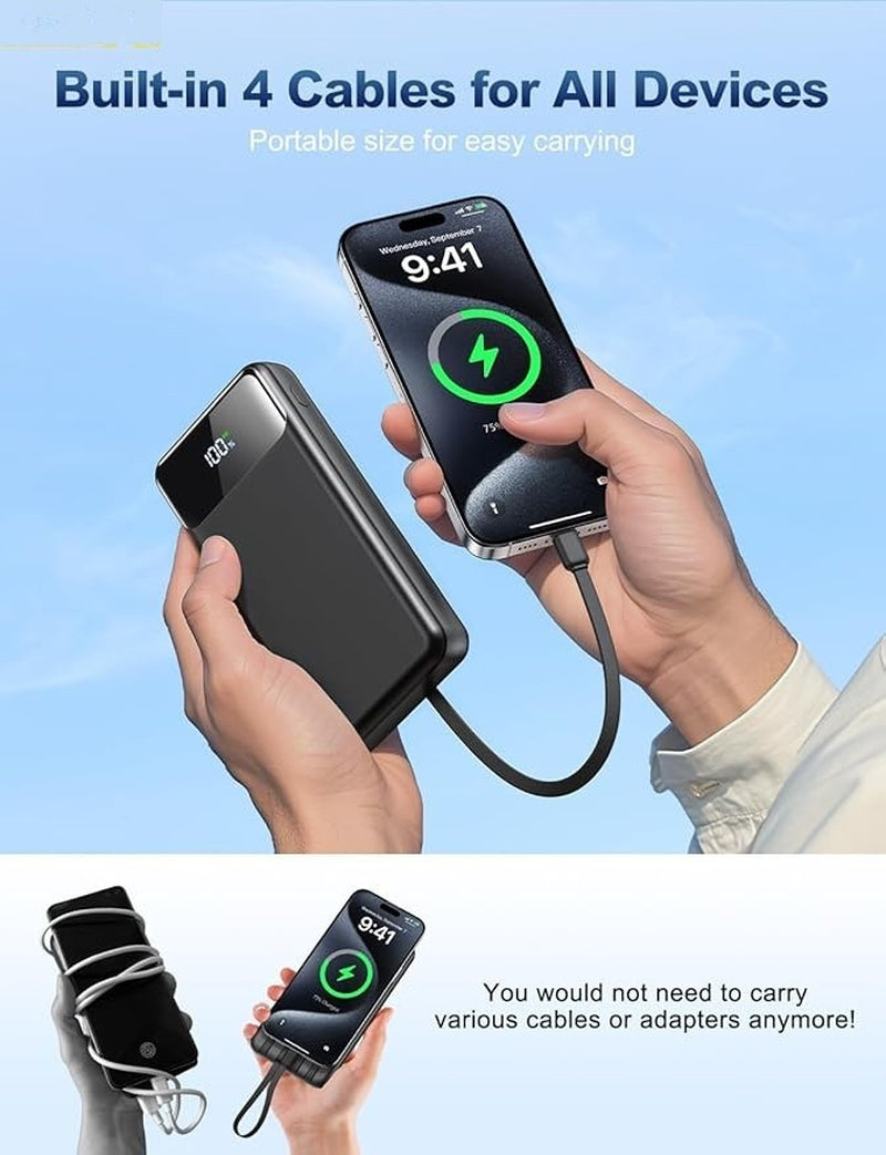 Cargador Portatil Para Celular Iphone Lg Xiaomi ,Bateria Externa Movil 50000Mah