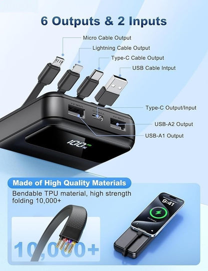 Cargador Portatil Para Celular Iphone Lg Xiaomi ,Bateria Externa Movil 50000Mah